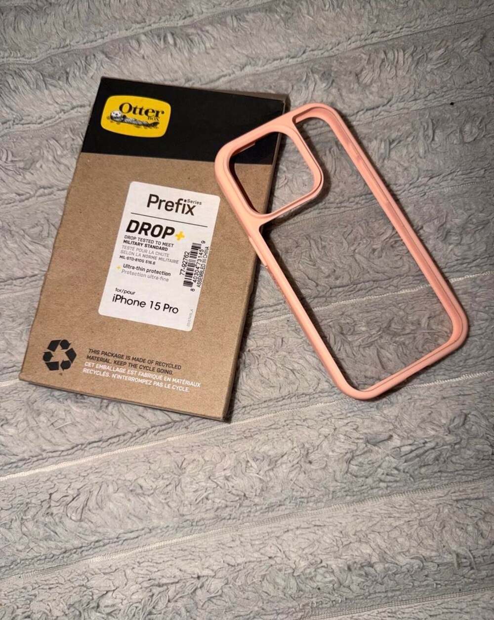 OtterBox Prefix Series Drop+ Case for iPhone 15 Pro Peach